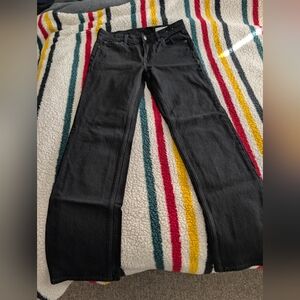 GAP 90s Straight High Rise Jeans, Black, Size 27 / 4R